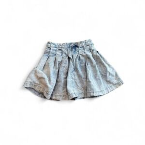 Almost famous denim pleated skirt